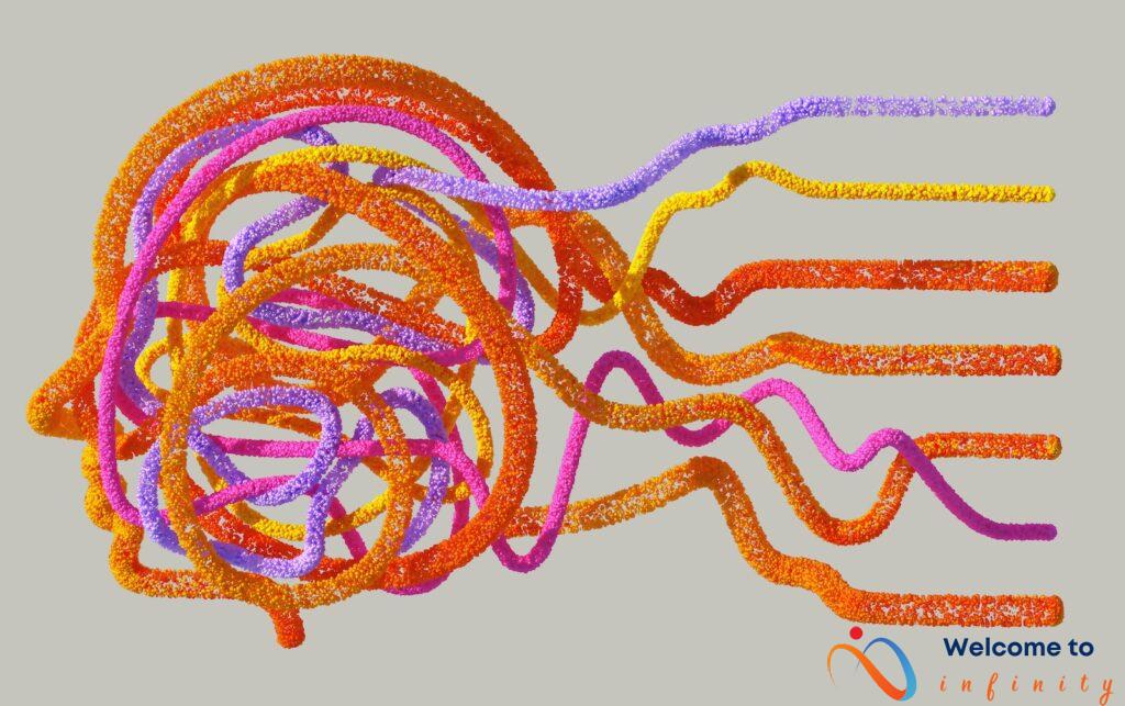 a drawing of a colorful octopus